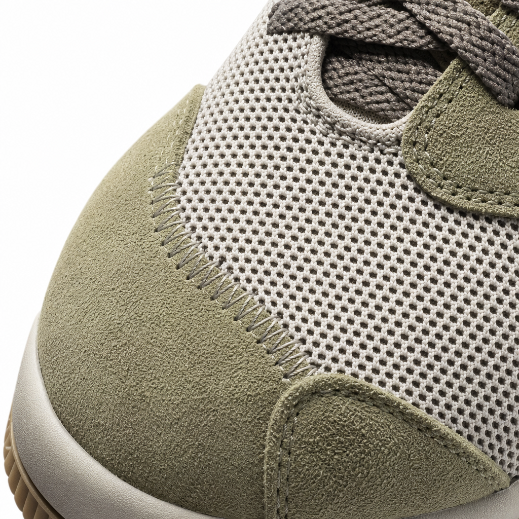 Close-up of a Stride & Form sole under construction
